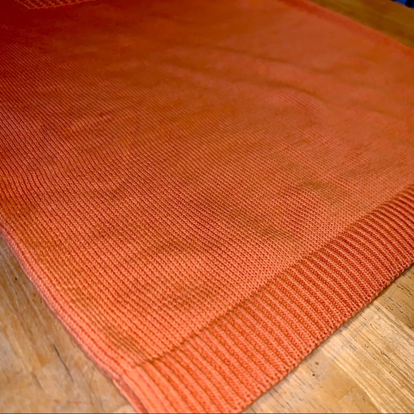 Chelsea & Theodore Orange Crochet Neck Tank - Picture 5 of 8